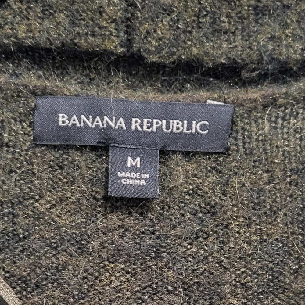 Banana Republic Green Cardigan Sweater (Duster Length) Open Front Knit - Picture 2 of 6